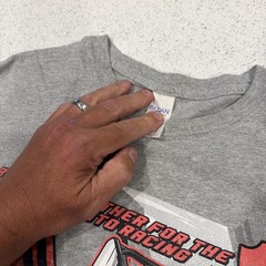 2018 Vintage Harf Racing Tee Single Stitch, Gray w/ graphics racing tee 2xl