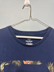 Hurley T-Shirt Men’s Xl Floral Botanical Hawaiian Island Surf Beach Casual