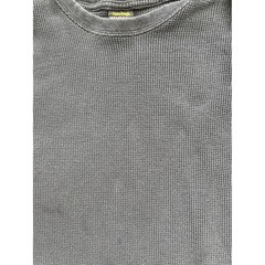 Vintage Gemrock Heavy Weight Thermal Shirt Mens Black Waffle Knit Cotton Fits M