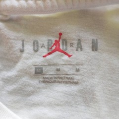 Air Jordan Graphic T-Shirt. Youth Medium. White/Black/Yellow.