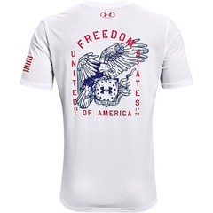 Under Armour 1362051 Men’s UA Freedom Eagle T-Shirt- White, Small