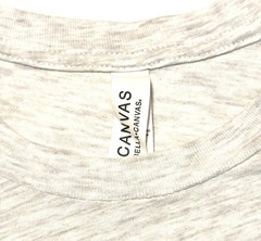 Bella+Canvas Unisex Gray Cotton Blend Jersey Graphic 90s Crew T-Shirt M