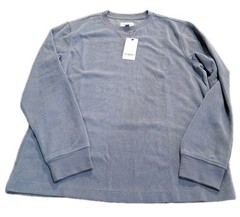 NEW Goodfellow & Co. Men’s Long Sleeve Gravel Gray Waffle Top Size Large