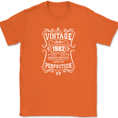 Original Vintage YEAR Age To Perfection T-Shirt Birthday Custom Personalized Tee