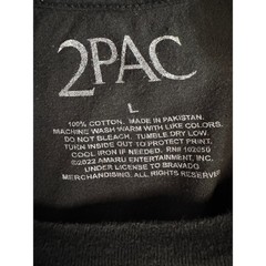 2Pac Tupac Shakur Graphic T-Shirt Mens Size L Black Rap Tee Praying Portrait