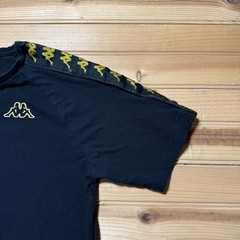 Kappa Banda Omini Logo Taped Sleeves Slim Fit Streetwear Urban T-Shirt – Small