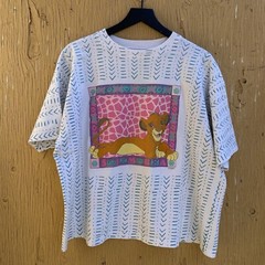 Vintage 90s Disney The Lion King Simba All Over Print Shirt Adult Single Stitch