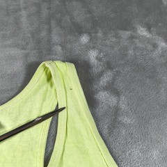 Vintage Panama Jack Tank Top Mens Large XL Yellow 80s Neon Single Stitch USA