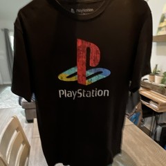 2019 PlayStation Men’s Black Logo Graphic Print Crew Neck Cotton T-Shirt Size M