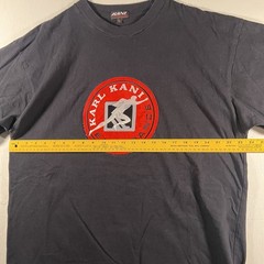 Vintage 90s Karl Kani Endurance Men’s Rap 2Pac 3D-Logo Heavyweight T Shirt (2XL)