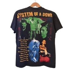 System Of A Down 90s SOAD HAND Band Tour T-shirt Single Stitch REPRINT Large