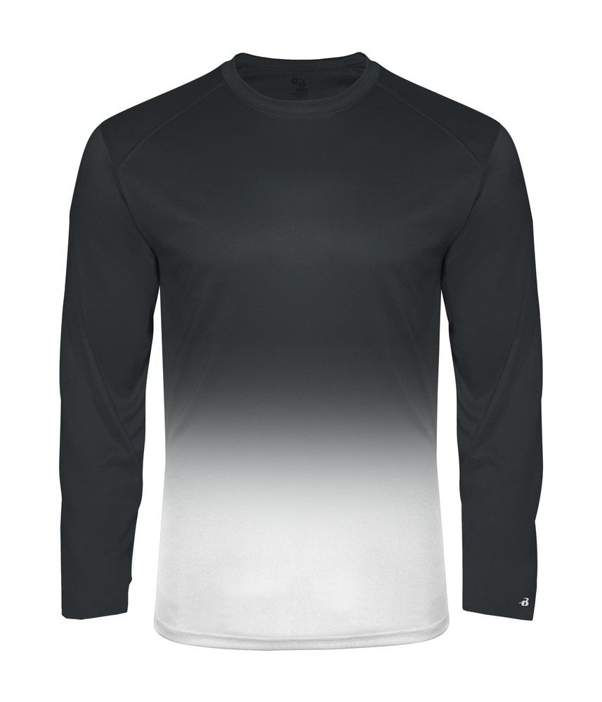 Badger Sport 420400 Mens Ombre Long Sleeve Tee T-Shirt