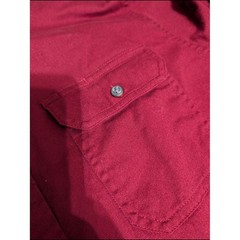 Wrangler Men’s Long Sleeve Shirt Burgundy/Red Western Rodeo Cowboy