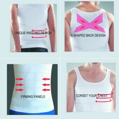 Men’s Slimming Body Shaper Workout Shirt Muscle Sleeveless Bodybuilding Tank Top