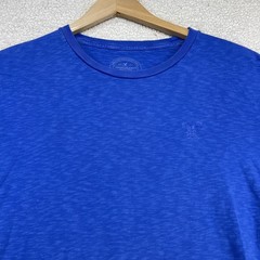 American Eagle T-Shirt Mens Medium Blue AE Legend Athletic Fit Slub Knit Logo