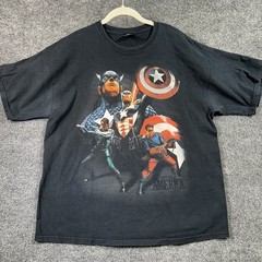 Marvel Mad Engine Captain America Vol 5 #600 T-Shirt Large Black Graphic 2009