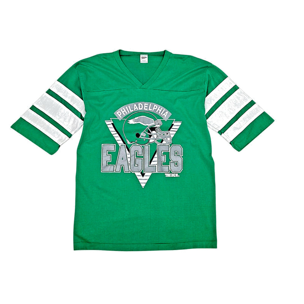 Vintage 80s 90s Philadelphia Eagles T Shirt Vtg Kelly Green Single Stitch USA XL