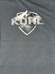 Kuhl Shirt Men Extra Large Cotton Gray Hiking Trek Mountain Logo New