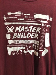 VORTEX Master Builder Burgundy XL T Shirt