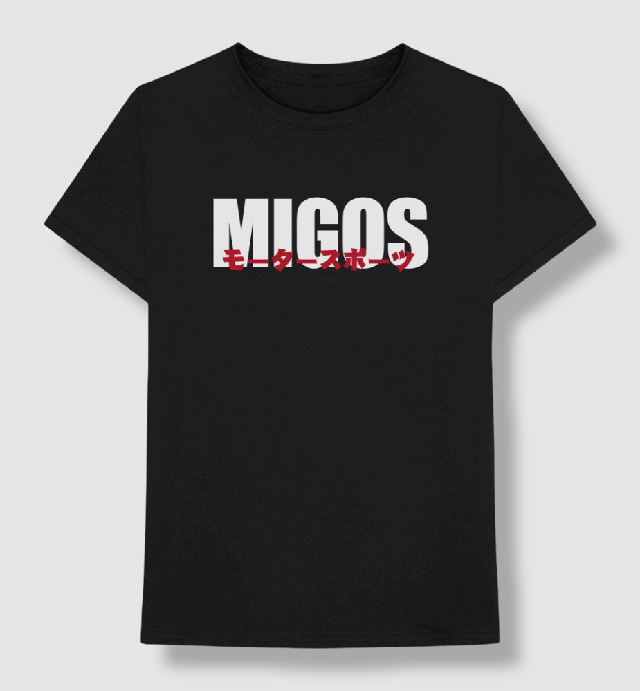 $25 Migos Men’s Black Classic Graphic Short Sleeve Cotton T-Shirt Size L