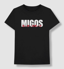 $25 Migos Men’s Black Classic Graphic Short Sleeve Cotton T-Shirt Size L