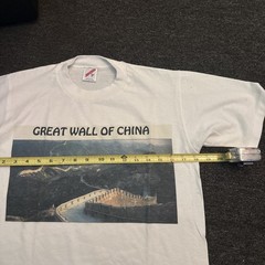 The Great Wall Of China T-Shirt White Size Medium Jerseys Vintage Single Stitch