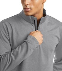 Men’s Long Sleeve 1/4 Zip Up Sweatshirts Mock Neck Golf Sport Running T-Shirts