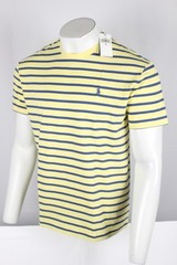 Polo Ralph Lauren Men’s Classic fit Striped Jersey T Shirt Short Sleeve Yellow