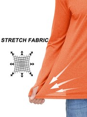 UPF 50+ Men’s Sun Block Hoodie Long Sleeve UV Shirts Quick Dry Performance Tops