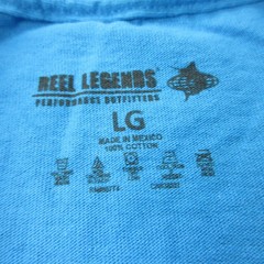 Reel Legends Shirt Mens Large Blue Marlin Fish Graphic Tagless Tee Outdoor