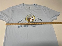 Buc-ee’s Blue Short Sleeve Men’s Size Large T-Shirt Graphic Tee Cotton Blend