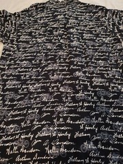 Harley-Davidson Navy White William Arthur Signatures Short Sleeve Shirt Size XL