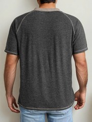 “Men’s Short Sleeve Casual T-Shirt, Comfortable and Breathable, Classic and Vers