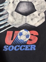 VTG 90s Looney Tunes Soccer FIFA Soccer Football Black Wild Oats T-Shirt XL