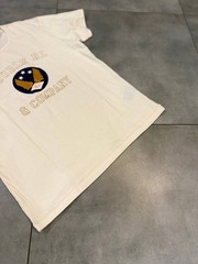 Double RL Ralph Lauren Graphic T Shirt Cream Cotton Size M