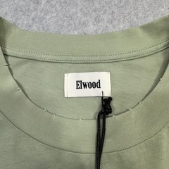 Elwood Oversized Core T Shirt Mens XXL Green Vintage Wash Crewneck Tee Casual