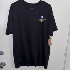 Ford Road Trip T-Shirt Mens XL Black Retro Santa Monica Mustang Fever Graphic