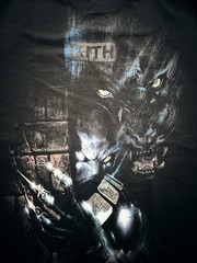 Kith x Marvel vs Capcom Black Panther Vintage Tee Black Size Medium