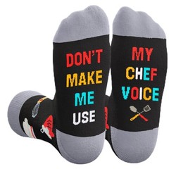 Zmart Cooking Socks Culinary Gifts for Chefs Gifts for Men Women