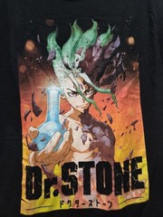 DR. STONE Senku Ishigami Anime Black T-Shirt Men’s Size Large GUC
