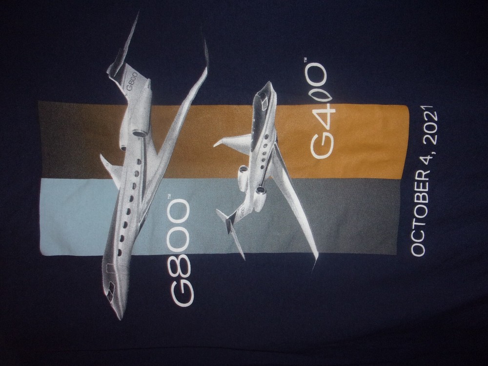 PRIVATE JETS G800 G400 black M t shirt