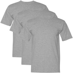 US Military Solid Color T-Shirts 100% Cotton Made in USA Short Sleeve Tees 3PACK