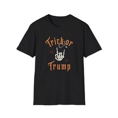 Trick or Trump. Trump Halloween. Trump Shirt. Gildan Unisex Softstyle 64000