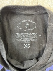 Prince Purple Rain Graphic T-Shirt The Prince Estate Official Licensed XS Black