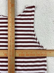 VINTAGE Breton Stripe Sailor Tank Top Shirt 80s Red Military Russian Telnyashka