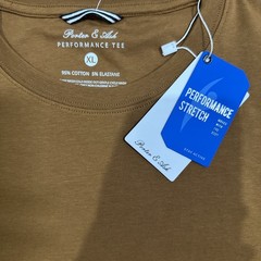 NEW Porter & Ash Men’s XL Caramel Brown Crew Neck T-Shirt Comfort Fit NWT