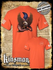 American Flag / Eagle 1776 2-Sided T-Shirt / Patriot Freedom USA 2nd Amendment