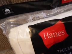 Vintage Hanes Tagless 3 T-Shirts Size Large Lay Flat Collar White