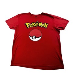 Pokémon Poke Ball T Shirt Mens XL Red Anime Cartoon Catch em All Trainer Ash Y2K