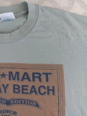Vintage Walmart Delray Beach Shirt Large Gray Short Sleeves